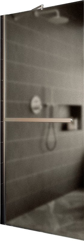 

Душевая стенка MaybahGlass 109x195 MGD-710-5ш (бронзовое матовое стекло/хром матовый)