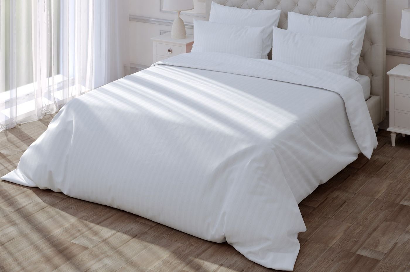 

Семейный комплект постельного белья Verossa Stripe Семейный Royal VRT 3010 00бел ST13 23