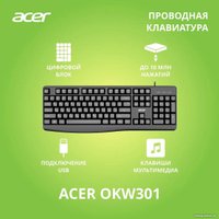 Клавиатура Acer OKW301 (черный)