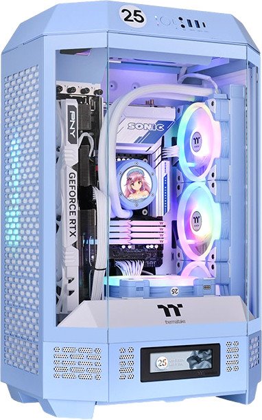 

Корпус Thermaltake The Tower 300 Hydrangea Blue CA-1Y4-00SFWN-00