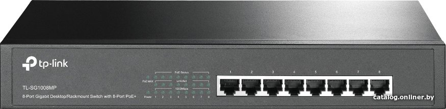 Неуправляемый коммутатор TP-Link TL-SG1008MP