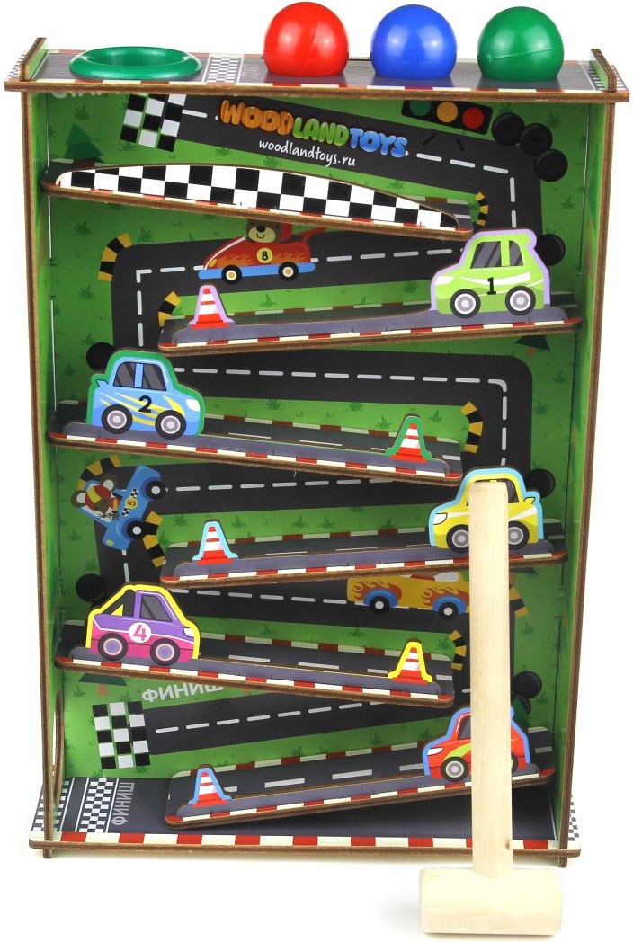 

Молоточек WoodLand Toys Стучалка Горки Автодром 140102