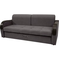 Диван Сириус Лидер-1 НПБ (Eva 24 велюр темно-серый)