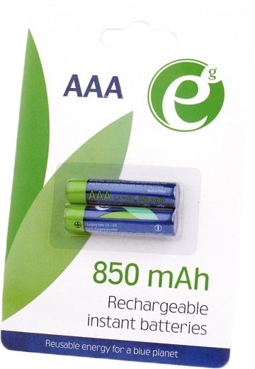 

Аккумулятор Gembird Rechargeable batteries AAA 850 mАh 2 шт. [EG-BA-AAA8R-01]