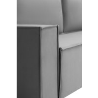 Диван Krones Цезарь 4 Lux (велюр темно-серый)