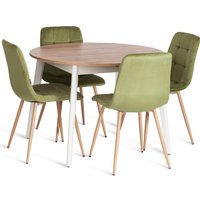 Стул TetChair Chilly mod. JSC-220 (зеленый/натуральный)