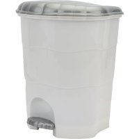 Мусорное ведро Violet 151101 (11л, бело-серый)