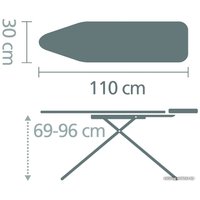 Гладильная доска Brabantia A 110x30 см 134944 (черный деним/каркас черный)