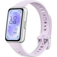 Фитнес-браслет Huawei Band 11 (серебристый полимерный корпус, с сиреневым силиконовым ремешком, международная версия)