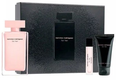 

Парфюмерный набор Narciso Rodriguez For Her Туалетная вода 100 мл + 10 мл + Лосьон для тела 50 мл