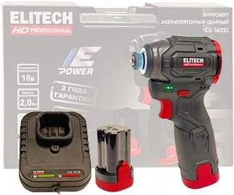 Винтоверт ELITECH HD CS 1602L E2201.071.01 (с 2-мя АКБ, кейс)