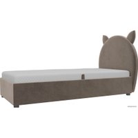 Кровать Mebelico Бриони 820х1880 (велюр, коричневый)