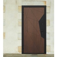 Металлическая дверь Guard Combi Mirror шпон корица/шагрень белая (96x205, левая)