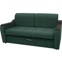 Диван Сириус Лидер-3 НПБ 185x110 (Eva 19 велюр темно-зеленый)