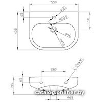 Умывальник BelBagno Vella 86x55 [BB8295L]