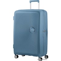 Чемодан-спиннер American Tourister SoundBox Stone Blue 77 см