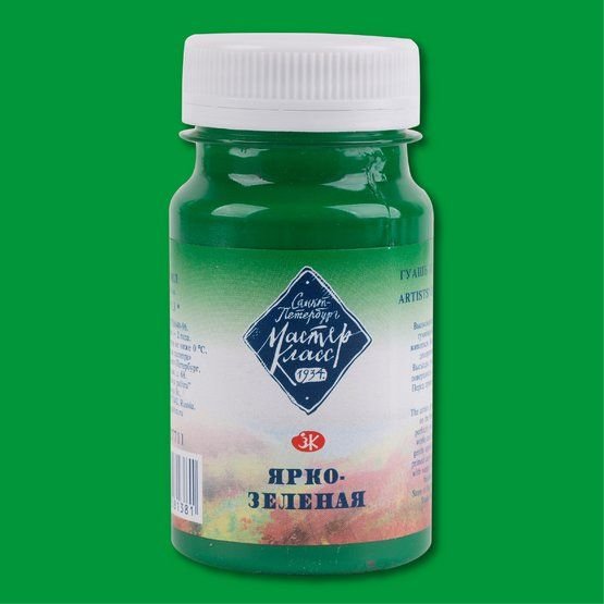 

Гуашь Невская палитра Мастер-Класс 1727711 (100 мл, ярко-зеленая 711)