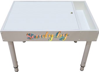 Sendy Cветовой с классической крышкой (белый/грифельная меловая доска)