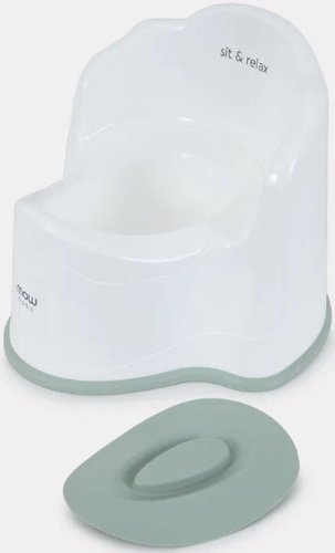Детский горшок MOWbaby Potty MB083902 (белый/оливковый)