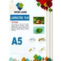 Пленка для ламинирования Won Lami глянцевая A5 75 мкм, 100 л