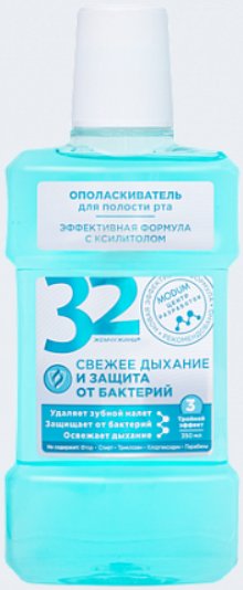 Ополаскиватель для полости рта Modum 32 Жемчужины Свежее дыхание и защита от бактерий 350 мл