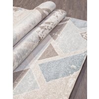 Ковер для жилой комнаты Merinos Naturel D979-STAN-BEIGE-BLUE (2х2.9)