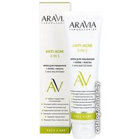 Aravia Крем для умывания Laboratories Крем+скраб+маска с AHA-кислотами Anti-Acne 3-in-1 100 мл