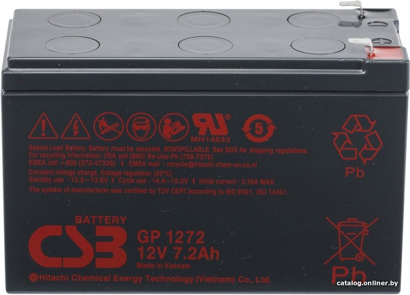 Аккумулятор для ИБП CSB Battery GP1272 25W F2 (12В/7.2 А·ч)