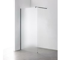 Душевая стенка Saniteco Walk-In SN-W8MB90 (90x200, матовое стекло, черный профиль)