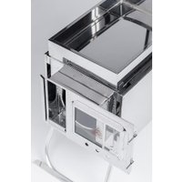 Свободностоящая печь-камин Инвент Средняя (со стационарными экранами)