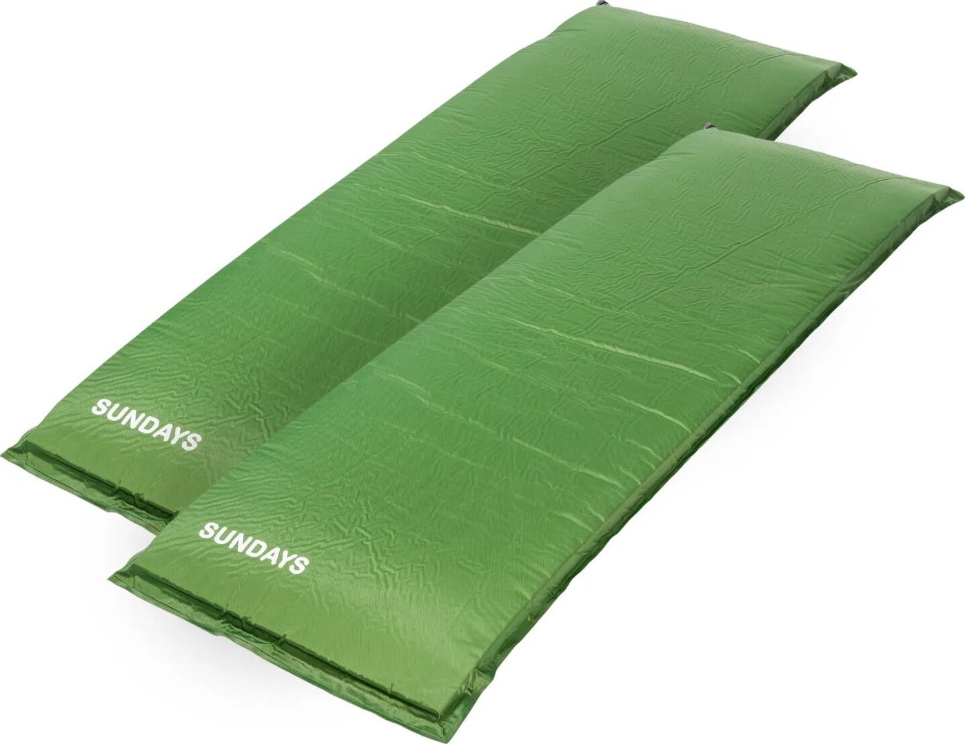 

Самонадувающийся коврик Sundays ZC-SIM001-2 (10 см, 2 шт, оливковый)