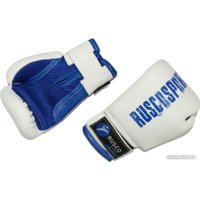 Тренировочные перчатки Rusco Sport 6 oz (белый/синий)