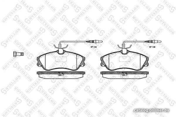 Тормозные колодки Stellox 645004BSX