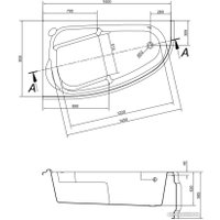 Ванна Cersanit Joanna 160x95 R 63339