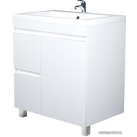  1Марка Тумба Cube 75Н У79532 под умывальник Антиа 75 (белый)
