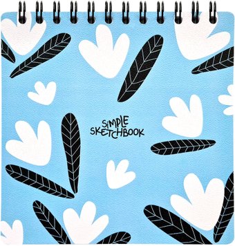 Альбом для рисования Be Smart Simple Белые цветы N2601 (40 л)