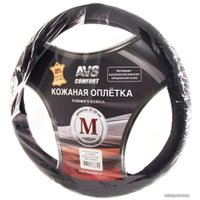 Оплетка на руль AVS GL-920M-B