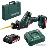 Сабельная пила Metabo SSE 18 LTX Compact 602266500 (с 2-мя АКБ 2 Ач, кейс)