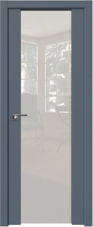 Межкомнатная дверь ProfilDoors 8U L 90x200 (антрацит/триплекс белый)