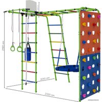 Детский спортивный комплекс Формула здоровья Street 2 (салатовый/радуга)