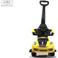 Каталка RiverToys F005FF-P (желтый)