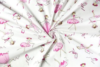 Простыня Amarobaby Балерины AMARO-5103-B (розовый)