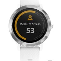 Умные часы Garmin Vivoactive 3 (серебристый/белый)