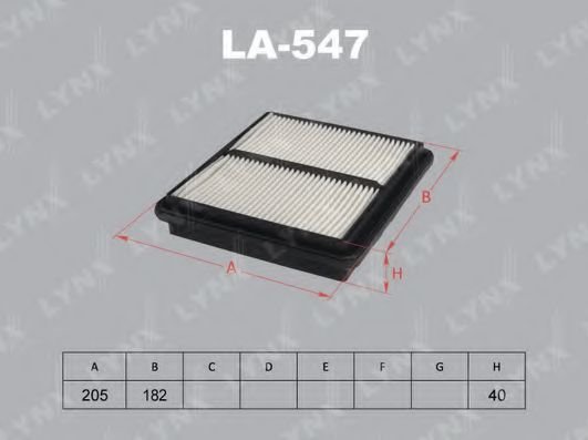

Воздушный фильтр LynxAuto LA547