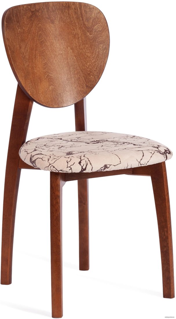 Стул TetChair Diamante мягкое сиденье (коричневый/крекс бежевый)