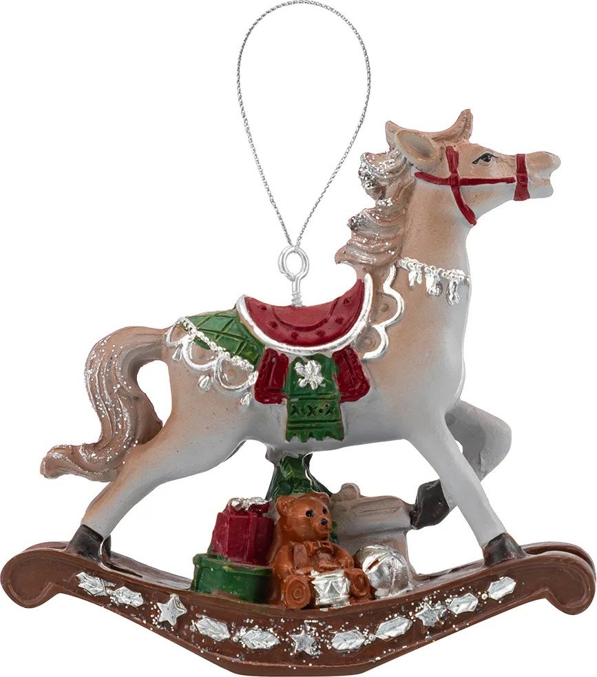 

Елочная игрушка Elan Gallery Лошадка-качалка новогодняя 210615
