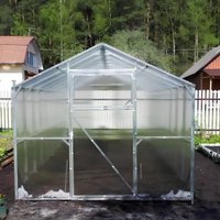 Теплица Импласт Двускатная 2.5х4м 15564 (с сотовым поликарбонатом)