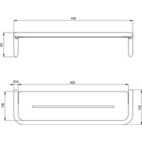 Органайзер для ванны Deante Silla Titanium ADI D511