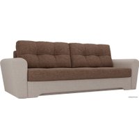 Диван Лига диванов Амстердам 100039 (рогожка, коричневый/бежевый)