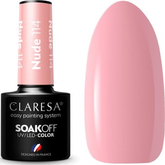 Гель-лак Claresa Hybrid Nude 114 (5 мл)